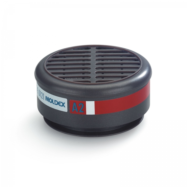 Moldex Serie 8000 Gasfilter A2 850001 – 10 Stück Box – für organische Gase und Dämpfe