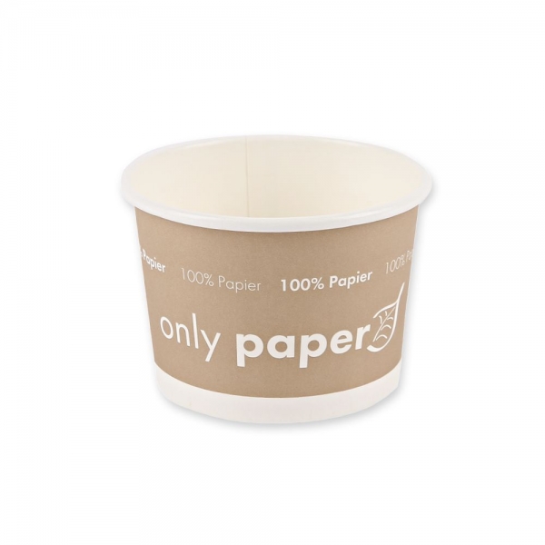 Bio Suppenbecher Only Paper aus Pappe – nachhaltig, plastikfrei, voll recyclebar