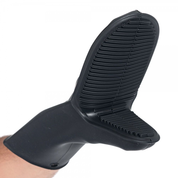 Ofenhandschuh Shark Black, Silikon – bis 250 °C, wasserdicht, Puppetform, verlängerte Stulpe, 6x1 St