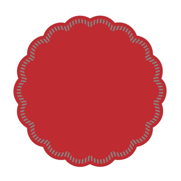 Tissue Deckchen in Rot, Ø 90 mm, 6 x 250 Stück