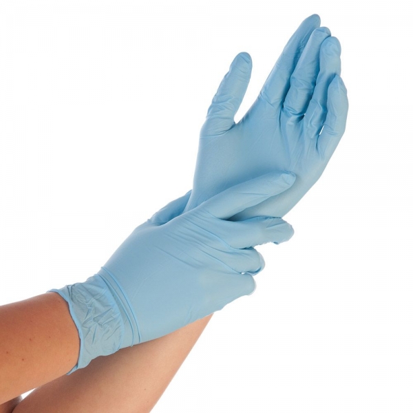 Nitril-Handschuhe blau puderfrei SAFE PREMIUM von HYGOSTAR 100 Stück