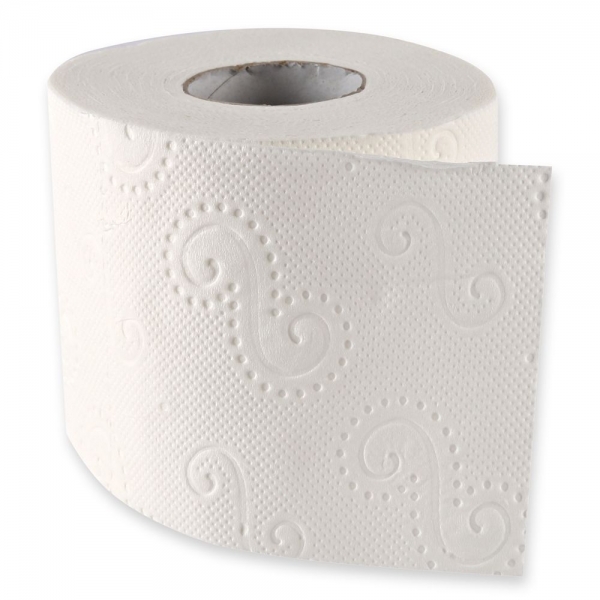Toilettenpapier Kleinrolle, Zellstoff, 3-lagig 11,5 x 9,6 cm, hochweiß - VE 96 R.
