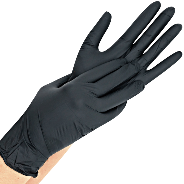 Nitril Handschuhe schwarz puderfrei SAFE FIT - 10 x 200 Stück