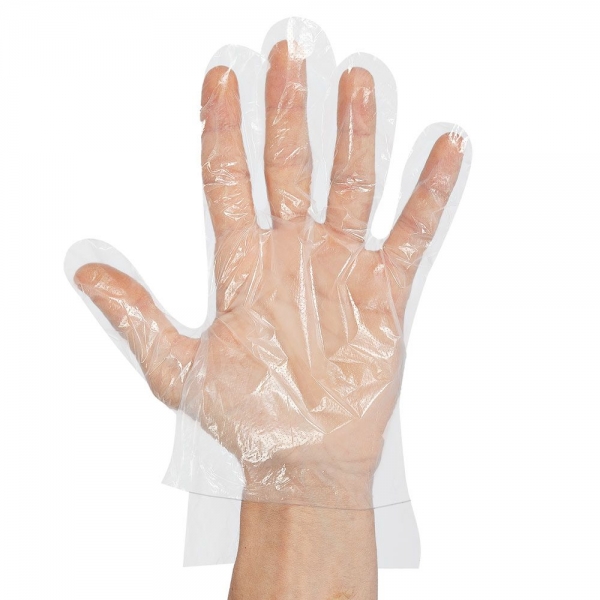 HDPE-Handschuhe Polyclassic Strong mit Versatz, transparent - 100x100 Stück