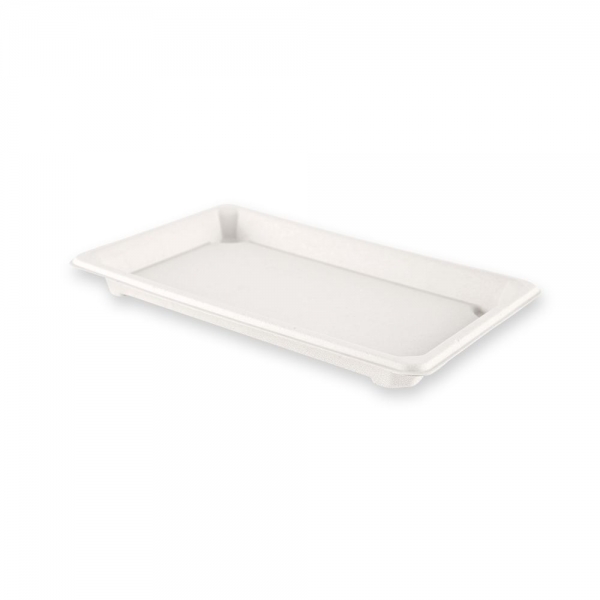 Franz Mensch Bio Sushi Trays aus Zuckerrohr – Kompostierbar, fettbeständig, 10x50 Stück