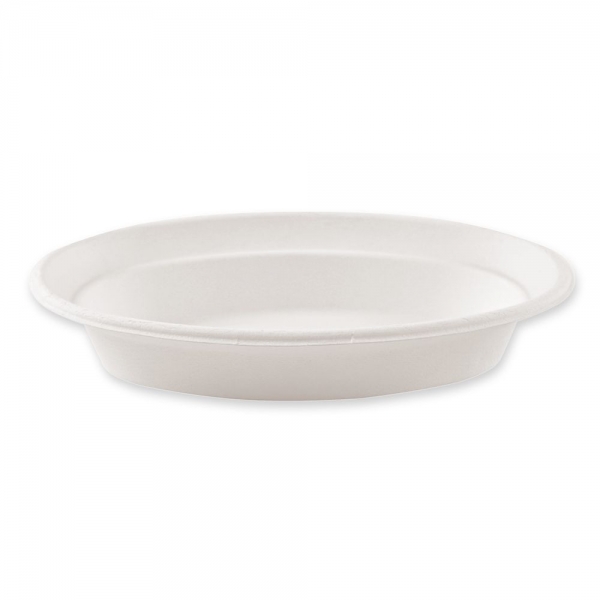 Bio Schalen oval aus Zuckerrohr – nachhaltig, kompostierbar, 680 ml, 10x50 Stück