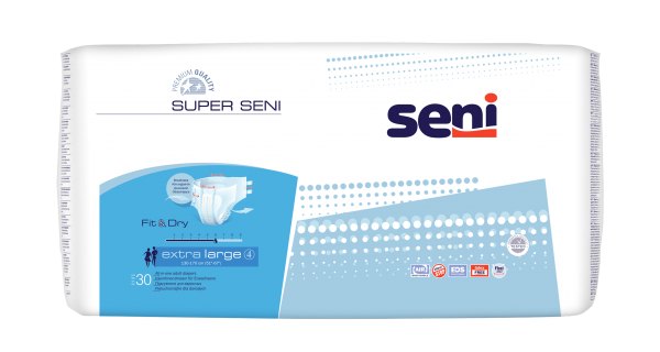 Super SENI Extra Large Windelhosen für den Tag Gr. XL, weiß