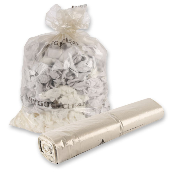 Müllsäcke 130 Liter aus LDPE, 55 my, blau, reißfest & flüssigkeitsdicht – 4x20 Stück