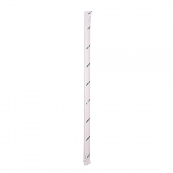 NatureStar Bio Papiertrinkhalme Classic, einzeln verpackt – FSC®-Mix, 6 × 197 mm, 14x100 Stück