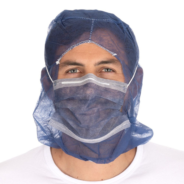 Hygonorm Astrohauben Eco mit 2-lagiger Mund-Nasen-Maske PP – 10x100 Stück
