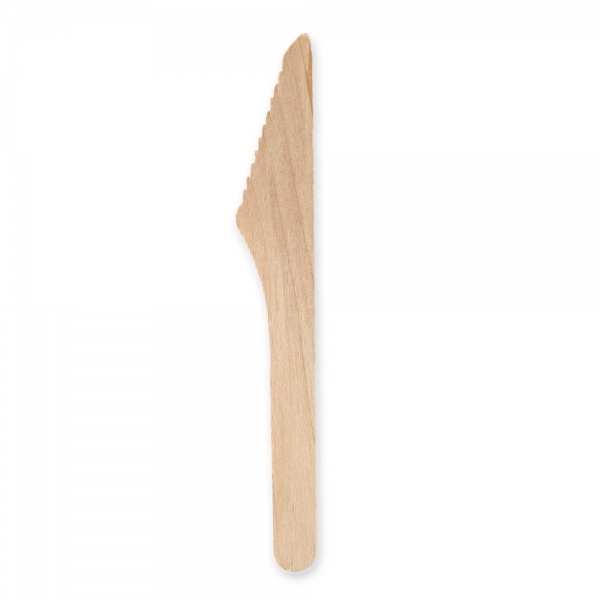 Bio Wachsbeschichtetes Holzmesser 16,5 cm – FSC® 100%, besonders glatt & splitterfrei, 10x100 Stück