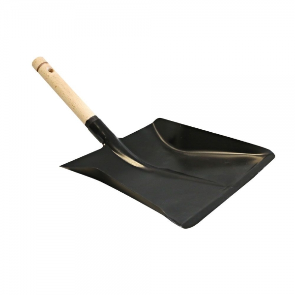 Kehrschaufel Metall mit Holzgriff – robust & große Auffangfläche | 42 x 24 cm, 5x1 Stück