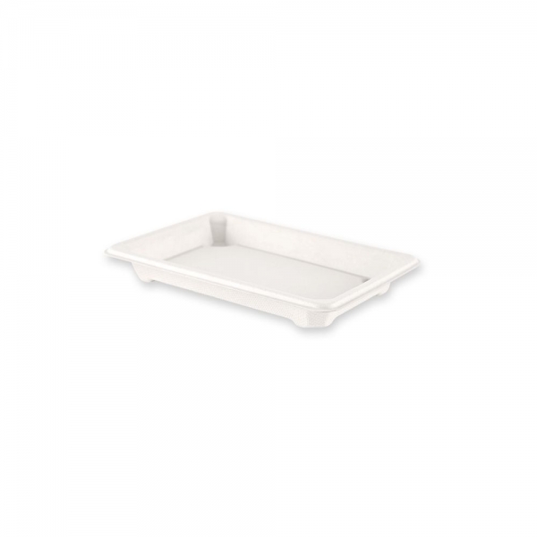 Franz Mensch Bio Sushi Trays aus Zuckerrohr – Kompostierbar, fettbeständig, 10x50 Stück
