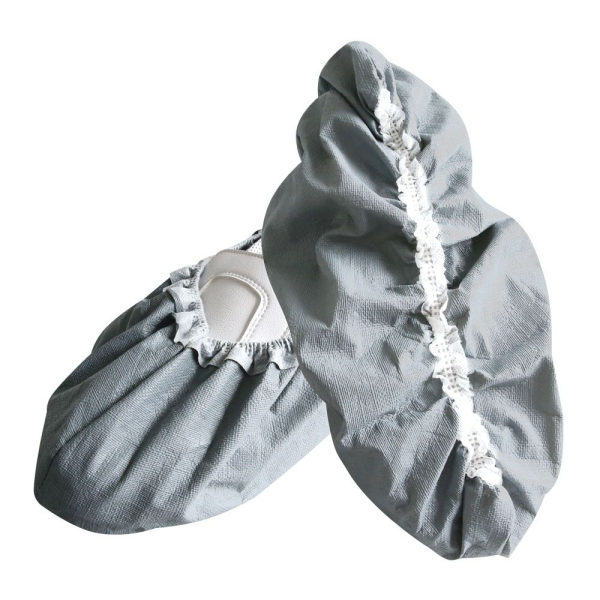 Überschuhe All Fit Industry PP/PE Grau 44 cm | Wasserabweisend mit rutschfester Sohle, 10x50 Stück