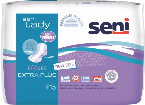 SENI LADY EXTRA PLUS Slipeinlagen für die leichte bis mittlere Inkontinenz