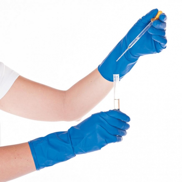 Latex-Handschuhe HIGH RISK Chemikalienschutzhandschuhe HYGOSTAR - VE 50 Stk