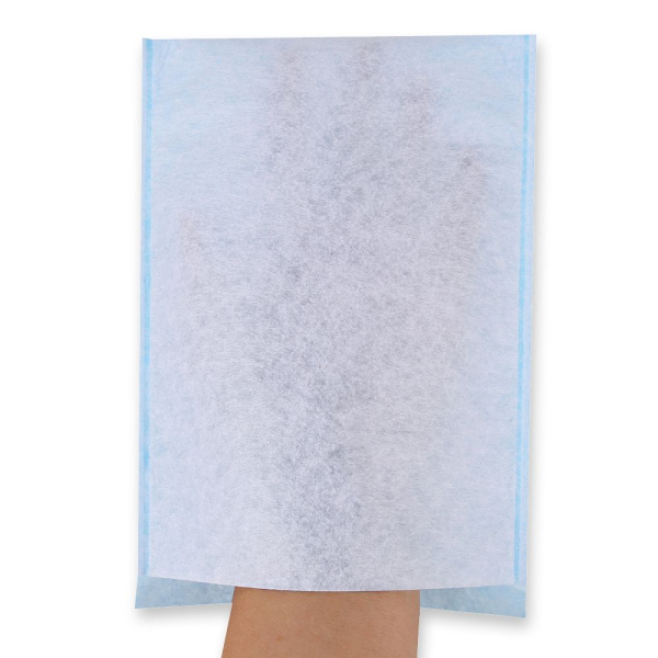 Waschhandschuhe Molton mit PE-Beschichtung, Einweg, hellblau, 23 x 16 cm, 20x50 Stück