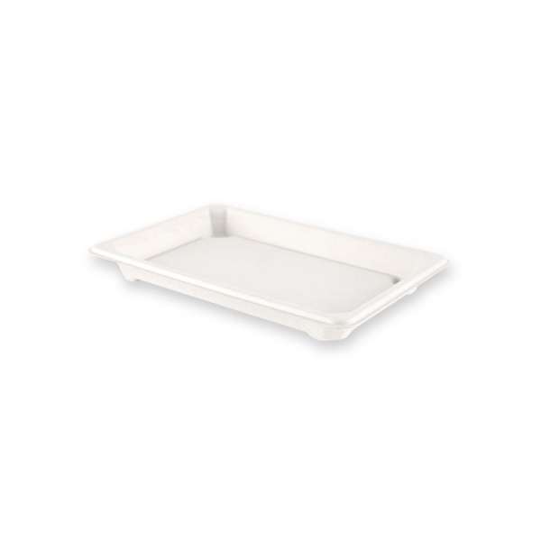 Franz Mensch Bio Sushi Trays aus Zuckerrohr – Kompostierbar, fettbeständig, 10x50 Stück