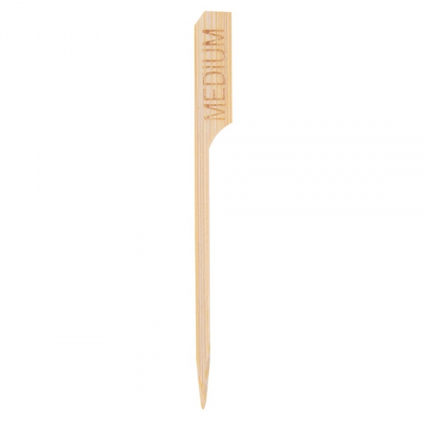 Franz Mensch Bambus Steakmarker 90 mm - Bio Foodmarker zur Garstufenerkennung, 40x250 Stück