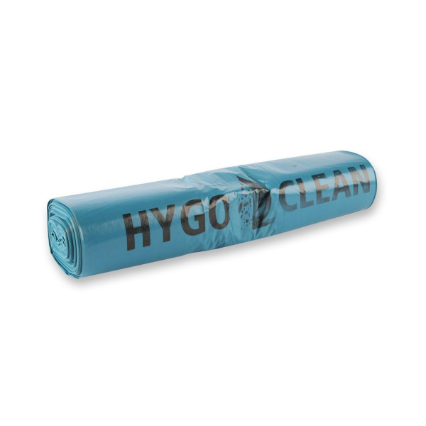 Müllsäcke 70 Liter aus LDPE, 45 my, blau, 575 x 1000 mm, Rolle – 6x25 Stück
