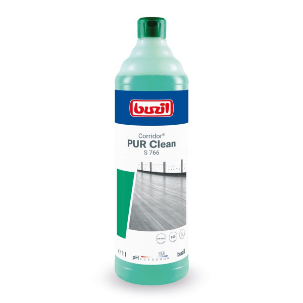 Buzil Corridor® PUR Clean S 766 Bodenreiniger – Unterhaltsreiniger für PUR-beschichtete Böden