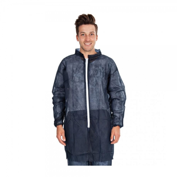 Franz Mensch Jacke Eco PP – leichte, atmungsaktive Einweg-Schutzjacke 10x10 Stück