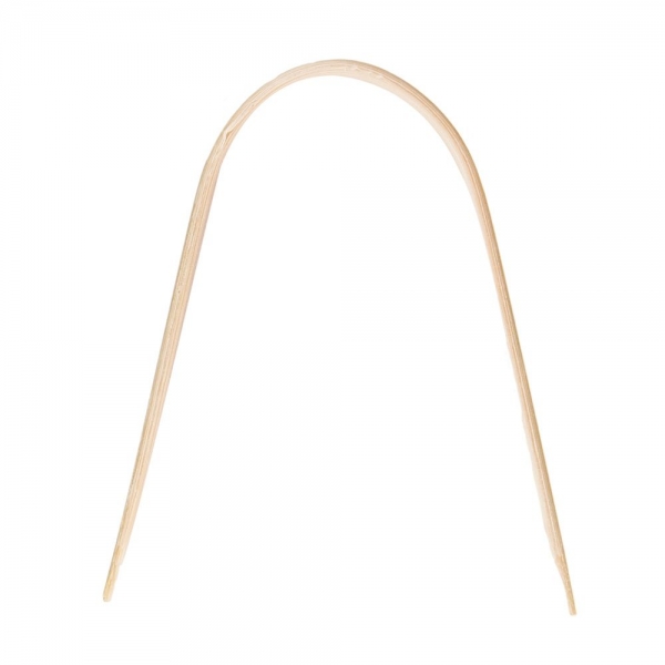 Nachhaltige Fingerfood Spieße Doppelspitze aus Bambus 12 cm, 10x100 Stück