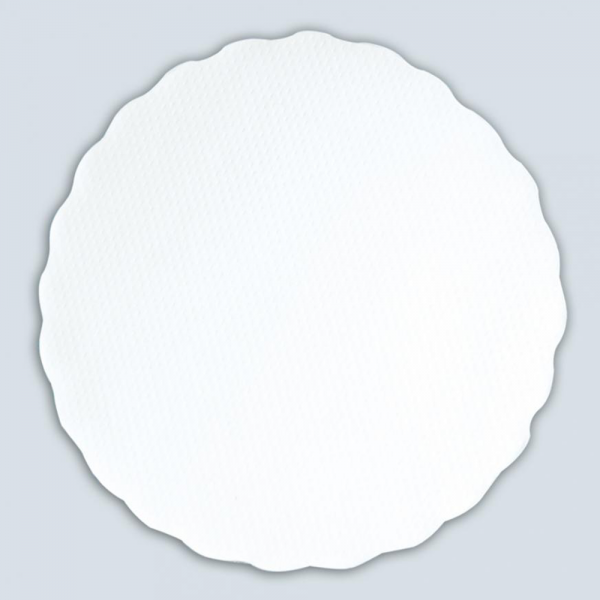 Plattenpapier rund hochweiß, 28 cm | lebensmittelechtes, klassisches Servierpapier, 10x500 Stück