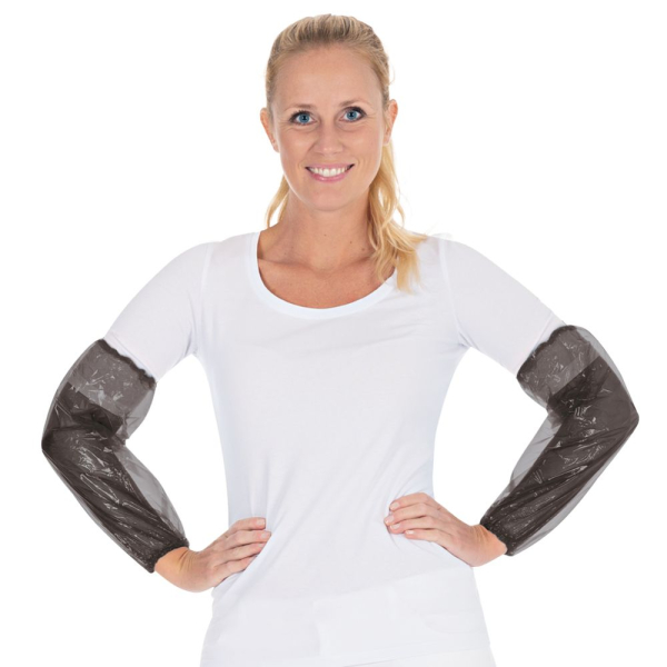 Hygonorm Ärmelschoner Light Schwarz 40 cm aus PE, 20x100 Stück
