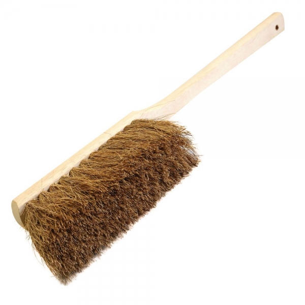 Handfeger „Kokos“ Langstiel – robuste Kokosborsten mit glattem Holzstiel, 45 cm, 10x1 Stück