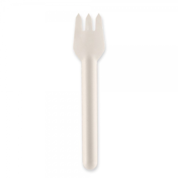 Bio Gabeln aus Zuckerrohr stabile, geschmacksneutral, kompostierbar 15,5 cm Einweggabeln 20x50 Stück