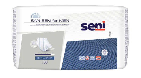 Inkontinenzvorlagen SAN SENI für Männer, weiß - 30 Stck.