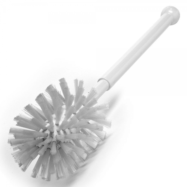 Wolfbürste mit Stiel – mittelharte PBT-Fasern, 40 cm, robuste Handbürste, 4x1 Stück