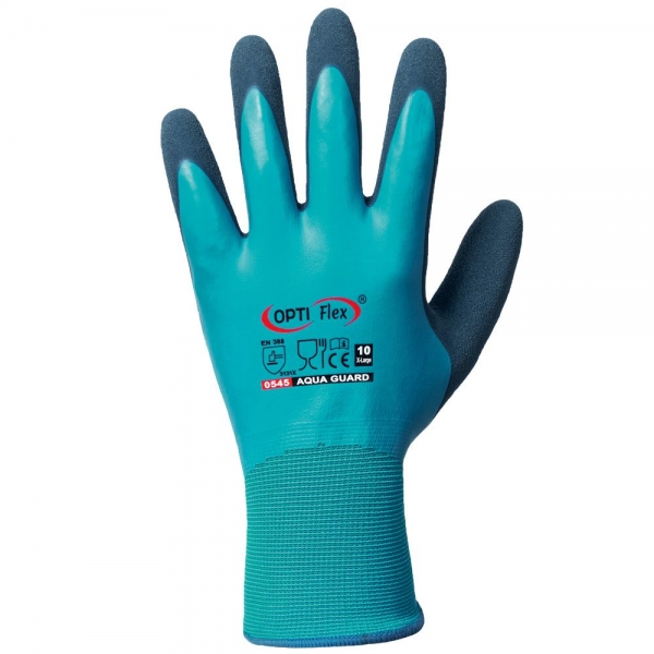 Opti Flex® Aqua Guard 0545, Feinstrick, nahtlos, Arbeitshandschuhe 10 x 12 Paar