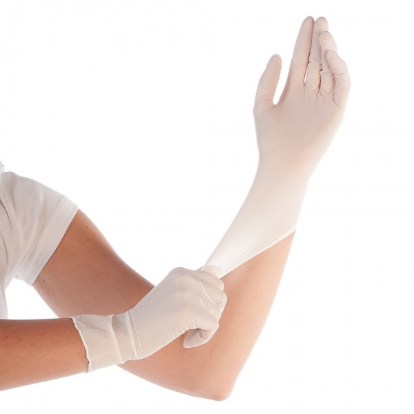 Nitril-Handschuhe weiss puderfrei SAFE PREMIUM von HYGOSTAR
