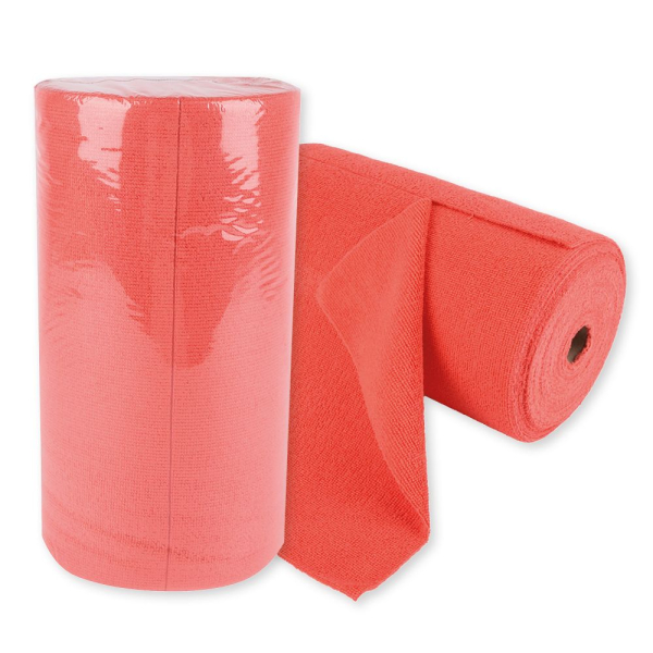 Franz Mensch Mikrofasertücher perforiert, 70 Abrisse, 30 x 30 cm, 4x1 Rolle