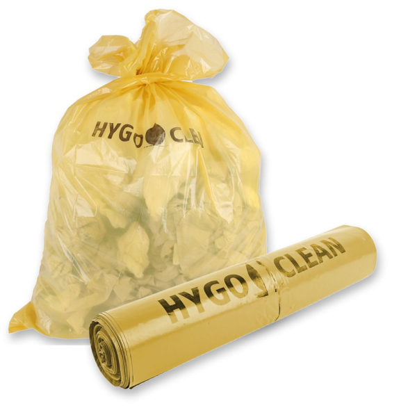 Müllsäcke 130 Liter aus LDPE, 55 my, blau, reißfest & flüssigkeitsdicht – 4x20 Stück