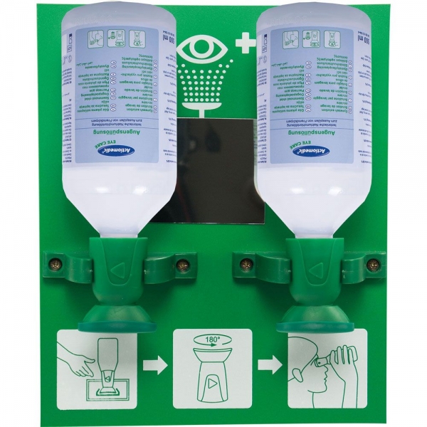 Augenspülstation DOUBLE 2x500ml von HYGOSTAR - VE 1 Stck