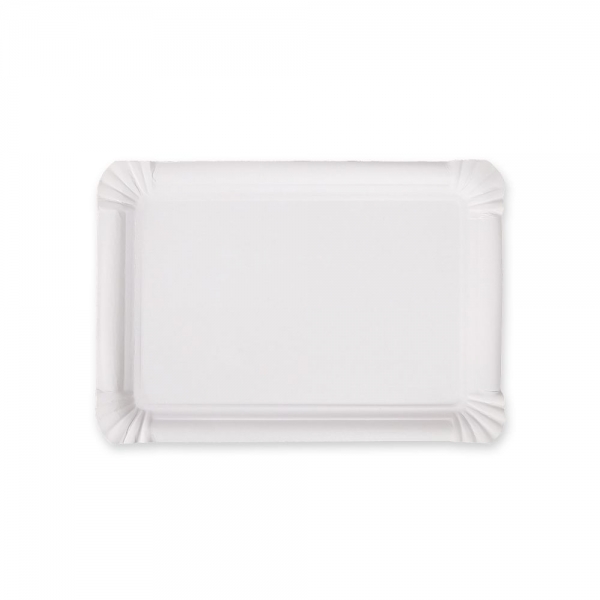 Pappteller weiß rechteckig 20 x 13 cm NATUREStar - VE 1000 Stck.