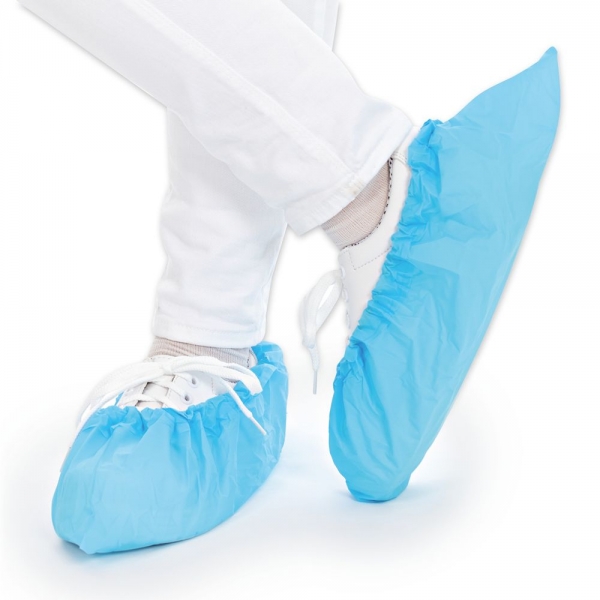 Schuhüberzieher blau CPE 50 my Überschuhe ANTI SLIDE von HYGOSTAR - VE 500 Stück
