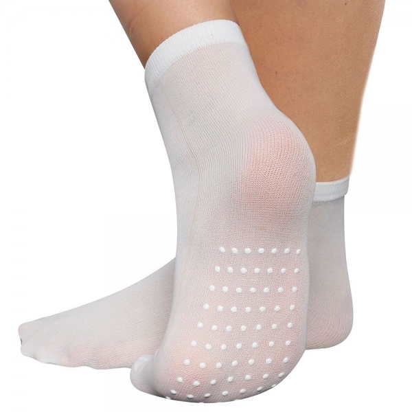 Einweg-Socken "Anti-Rutsch" aus Polyamid, rutschfeste Hygienesocken mit PVC-Noppen 10x100 Paar
