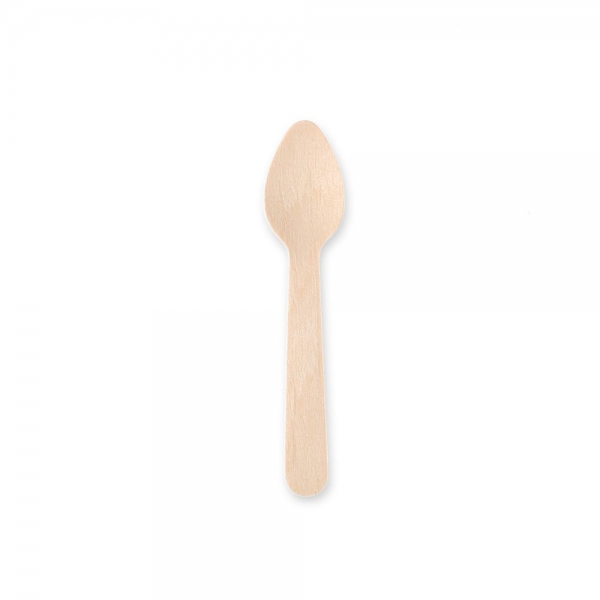 Bio Kaffeelöffel aus FSC® 100% Birkenholz – wachsbeschichtet mit Carnauba-Wachs, 10x100 Stück