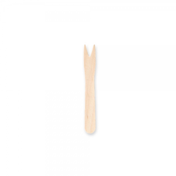 Bio Pommesgabeln Holz 8,5 cm – FSC® zertifiziert, stabil & umweltfreundlich, 10x1000 Stück