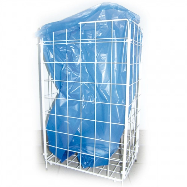 Abfall-Gitterkorb 57 x 36 x 25 cm weiß von HYGOSTAR - VE 1 Stück