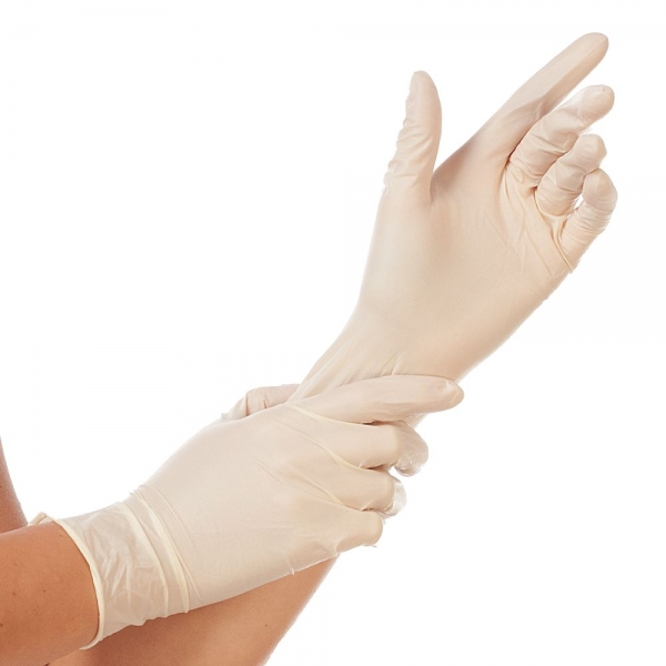 Latex Handschuhe doppelt chloriniert SENSE von HYGOSTAR - VE 1000 Stck.