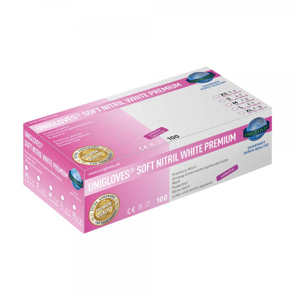 Nitrilhandschuhe Soft Nitril White Premium