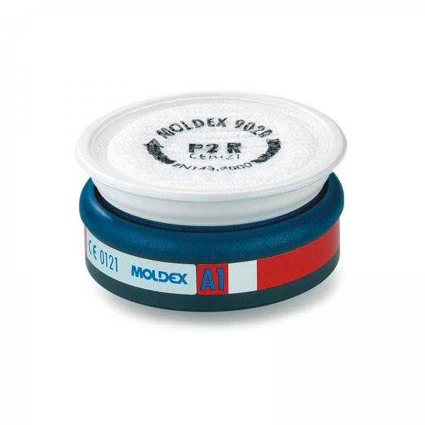 Moldex EasyLock® Kombinationsfilter A1P2 R 912001 – Kombinationsfilter für Serie 7000 und 9000 Maske