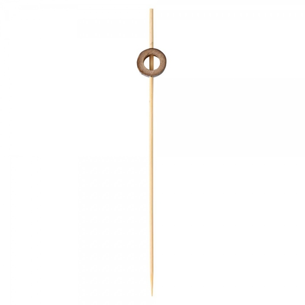 Fingerfood Spieße Rad aus Bambus, 12 cm – dekorativer Snackspieß, 10x100 Stück