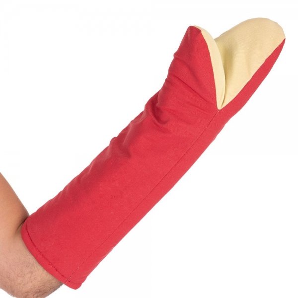 Ofenhandschuhe Ovenstar Canvas, 44 cm – Extra lang, Kontakthitzebeständig bis 50 °C, 6x1 Stück