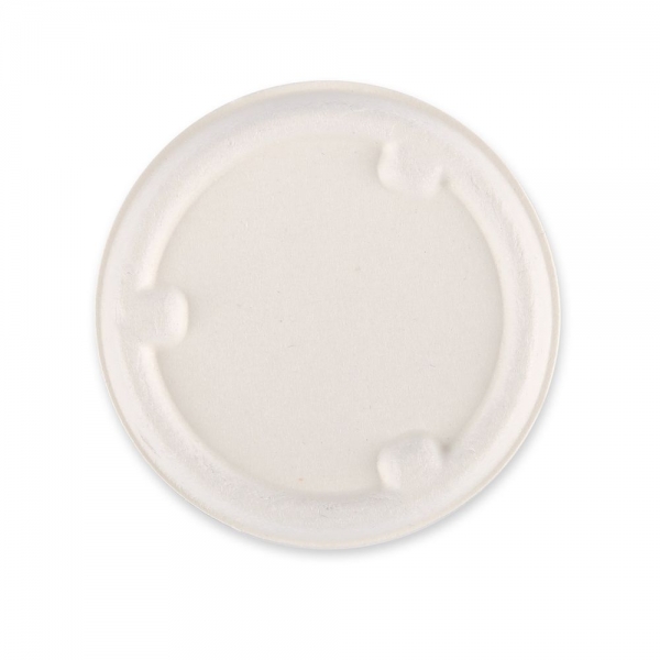 Bio Deckel für Dressingschalen aus Zuckerrohr – Kompostierbar, hitzebeständig, 10x100 Stück